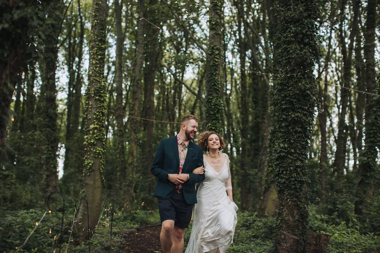 Illona and Lucy's woodland wedding at Applewood, Leeds — photo 30 of 81