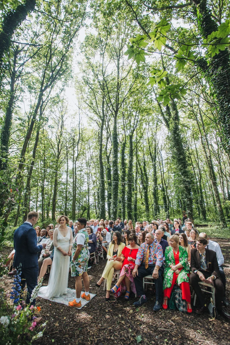 Illona and Lucy's woodland wedding at Applewood, Leeds — photo 33 of 81