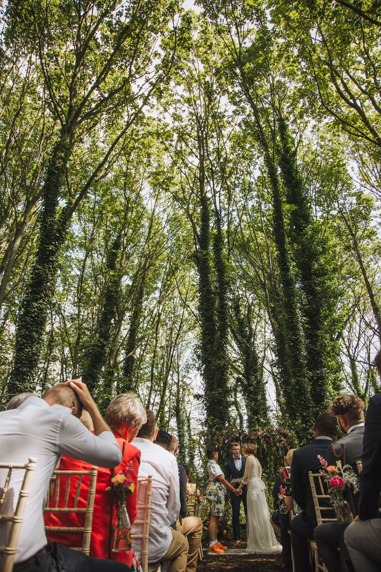 Illona and Lucy's woodland wedding at Applewood, Leeds — photo 34 of 81