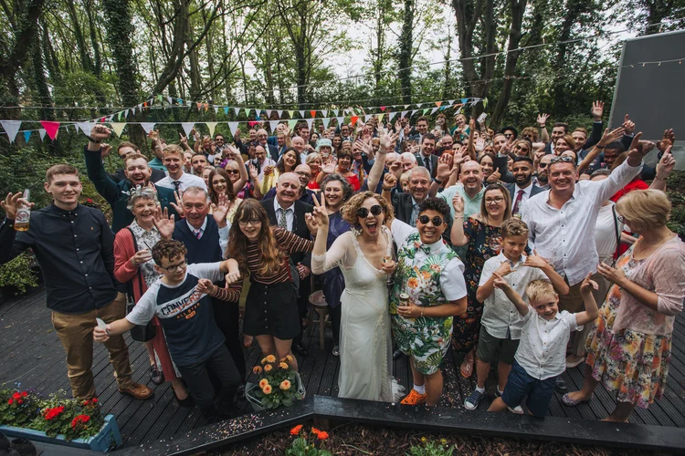 Illona and Lucy's woodland wedding at Applewood, Leeds — photo 42 of 81