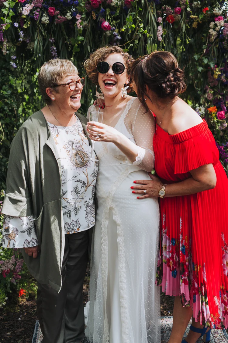 Illona and Lucy's woodland wedding at Applewood, Leeds — photo 44 of 81