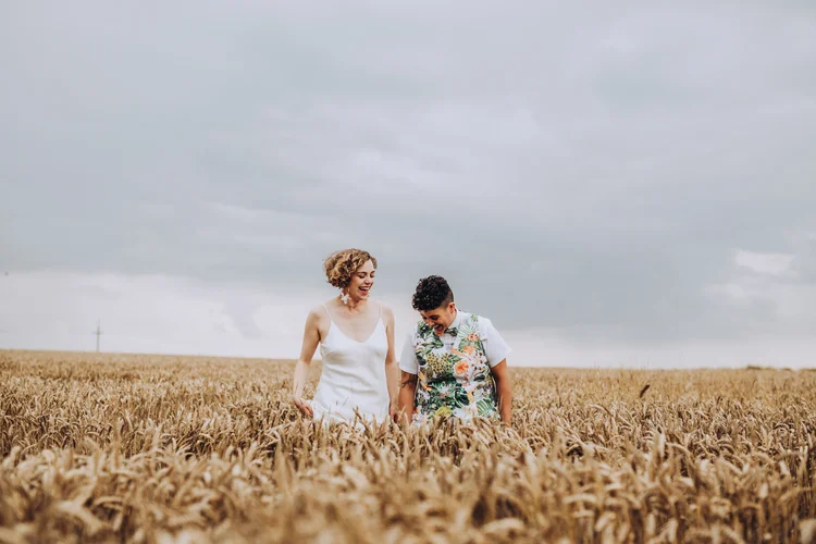 Illona and Lucy's woodland wedding at Applewood, Leeds — photo 61 of 81