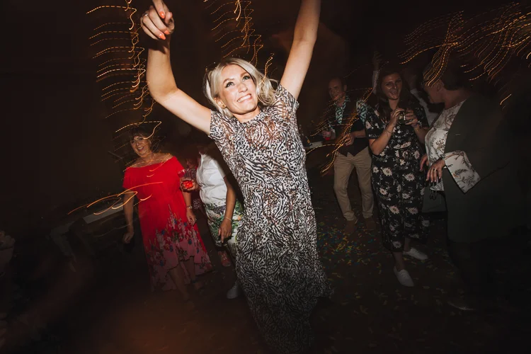 Illona and Lucy's woodland wedding at Applewood, Leeds — photo 77 of 81