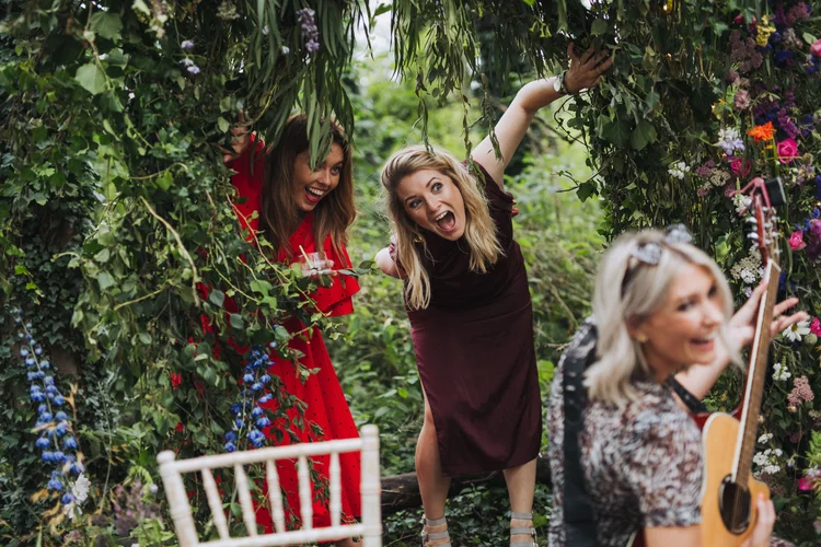 Illona and Lucy's woodland wedding at Applewood, Leeds — photo 79 of 81
