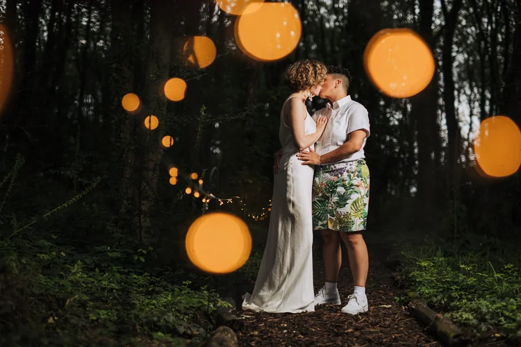 Illona and Lucy's woodland wedding at Applewood, Leeds — photo 81 of 81