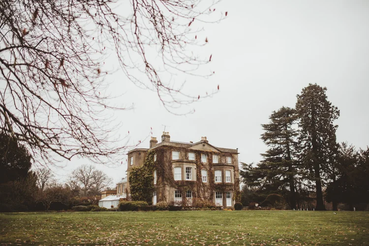 Melissa and Nick's December wedding at Northbrook Park, Farnham — photo 1 of 104