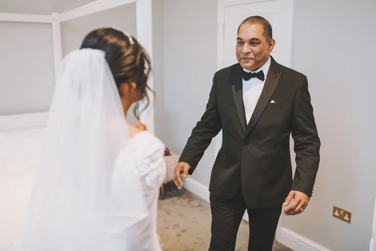 Melissa and Nick's December wedding at Northbrook Park, Farnham — photo 15 of 104