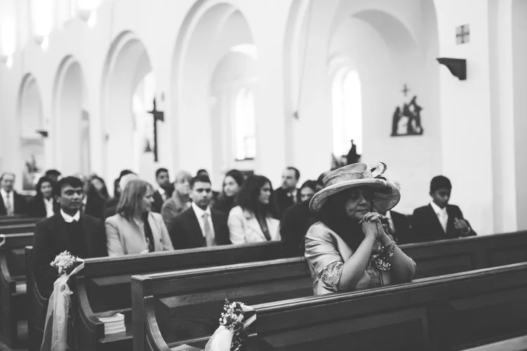 Melissa and Nick's December wedding at Northbrook Park, Farnham — photo 27 of 104