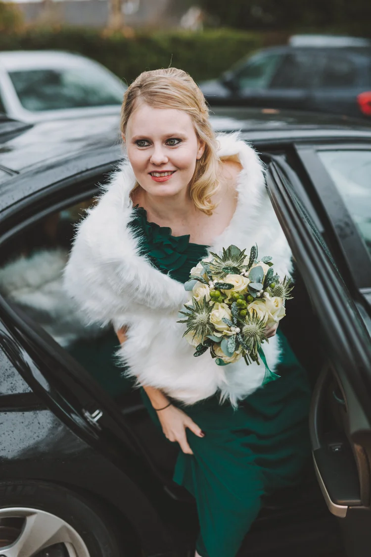 Melissa and Nick's December wedding at Northbrook Park, Farnham — photo 28 of 104