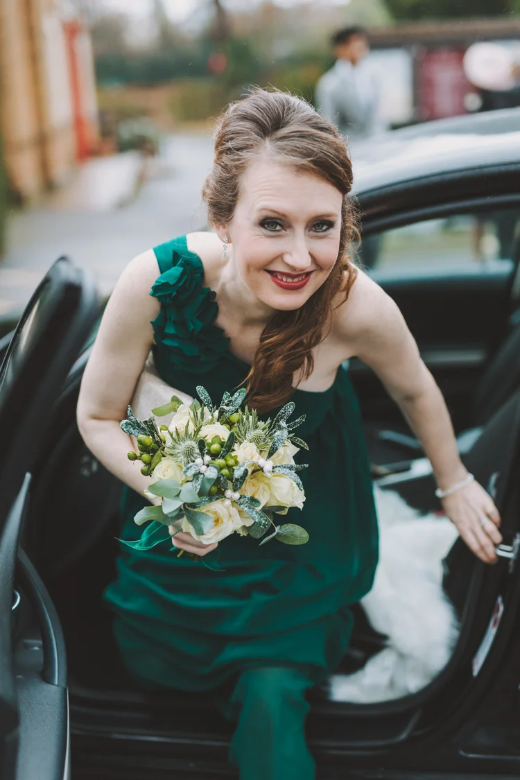 Melissa and Nick's December wedding at Northbrook Park, Farnham — photo 29 of 104