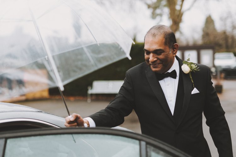 Melissa and Nick's December wedding at Northbrook Park, Farnham — photo 31 of 104