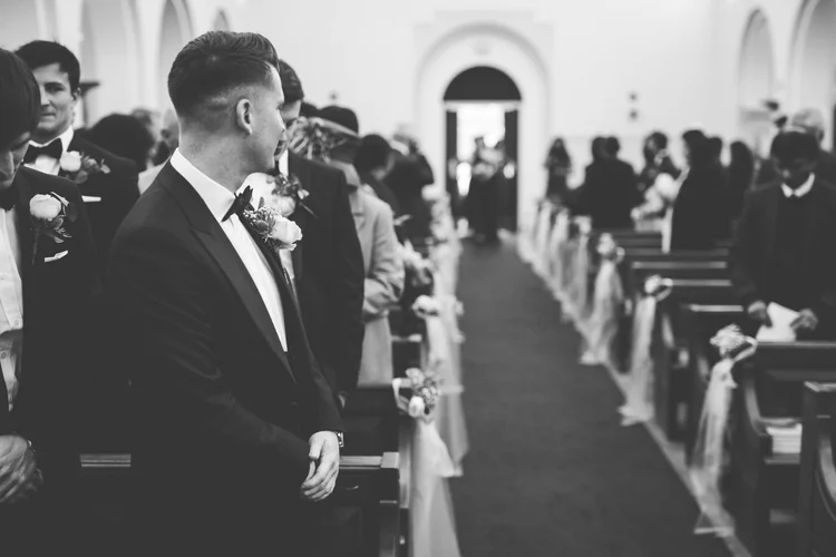 Melissa and Nick's December wedding at Northbrook Park, Farnham — photo 33 of 104