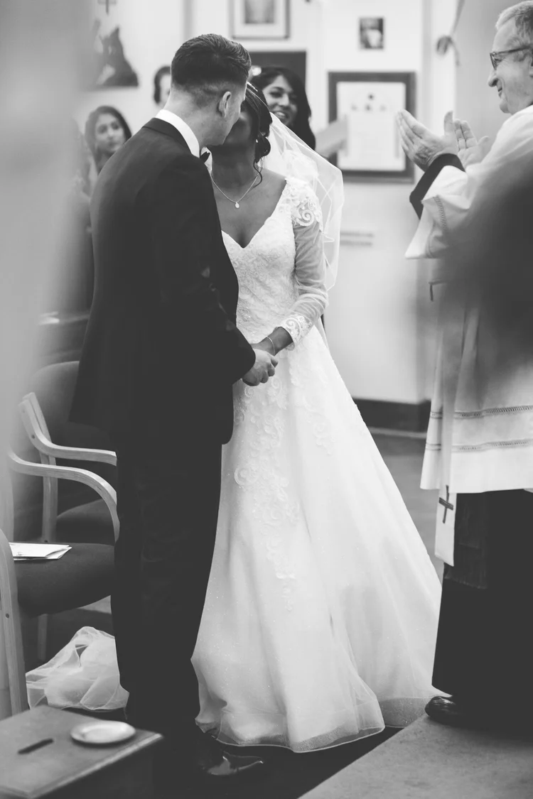 Melissa and Nick's December wedding at Northbrook Park, Farnham — photo 36 of 104