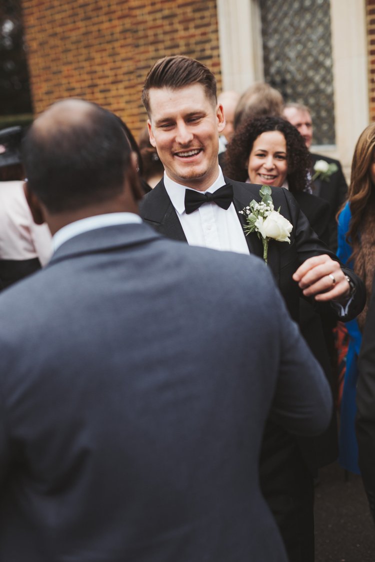 Melissa and Nick's December wedding at Northbrook Park, Farnham — photo 41 of 104