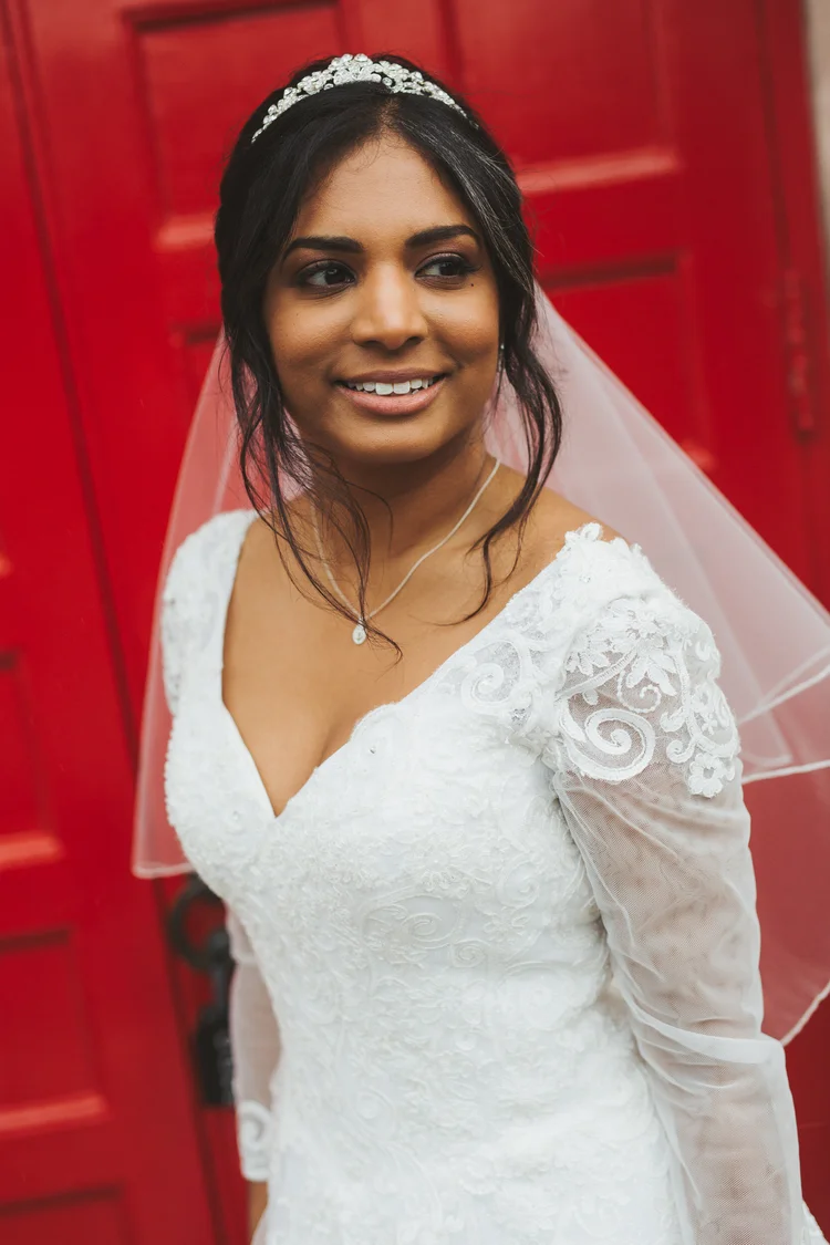Melissa and Nick's December wedding at Northbrook Park, Farnham — photo 45 of 104