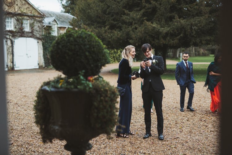 Melissa and Nick's December wedding at Northbrook Park, Farnham — photo 51 of 104