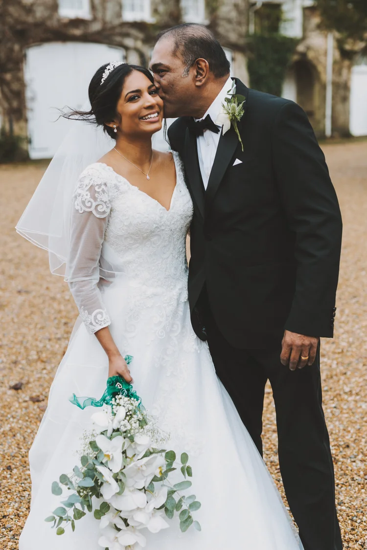 Melissa and Nick's December wedding at Northbrook Park, Farnham — photo 56 of 104