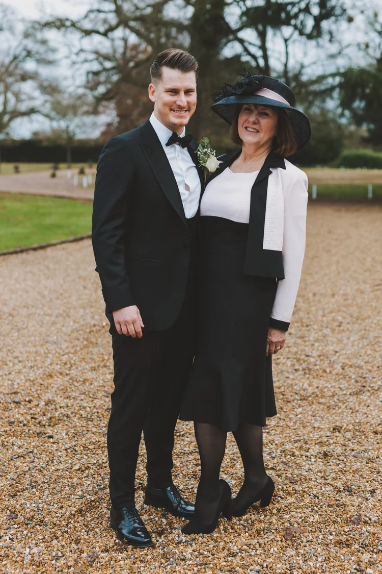 Melissa and Nick's December wedding at Northbrook Park, Farnham — photo 58 of 104