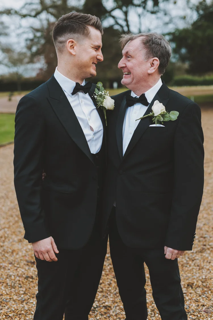 Melissa and Nick's December wedding at Northbrook Park, Farnham — photo 59 of 104