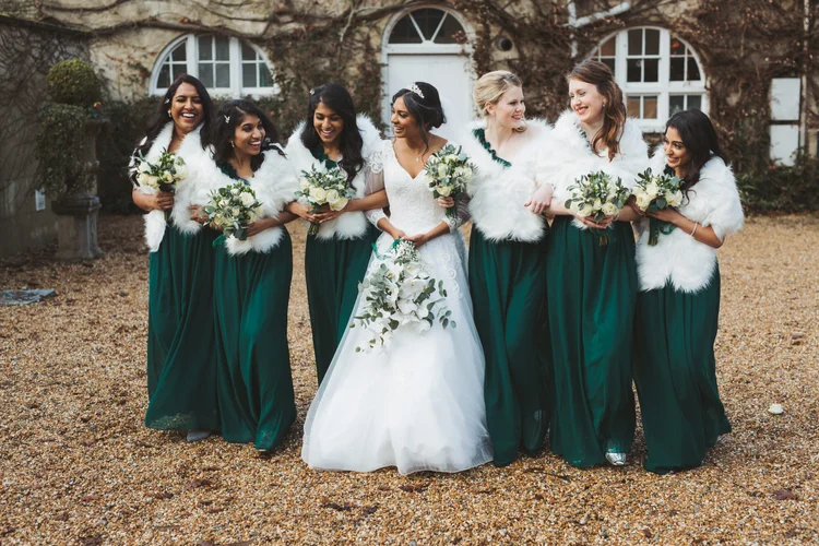 Melissa and Nick's December wedding at Northbrook Park, Farnham — photo 63 of 104