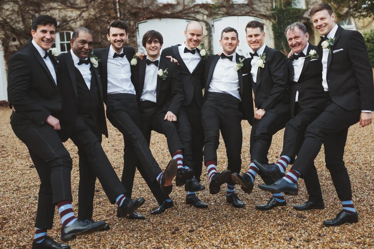 Melissa and Nick's December wedding at Northbrook Park, Farnham — photo 67 of 104