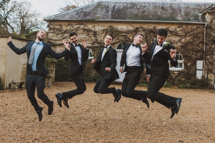 Melissa and Nick's December wedding at Northbrook Park, Farnham — photo 68 of 104