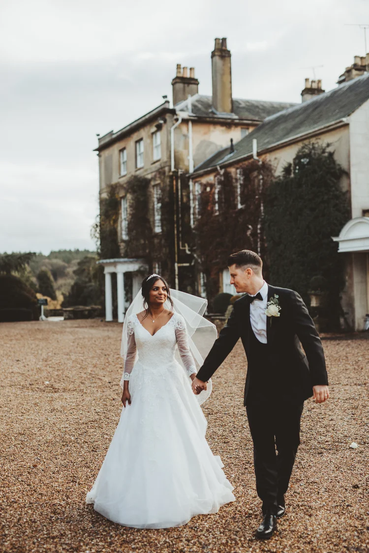 Melissa and Nick's December wedding at Northbrook Park, Farnham — photo 71 of 104