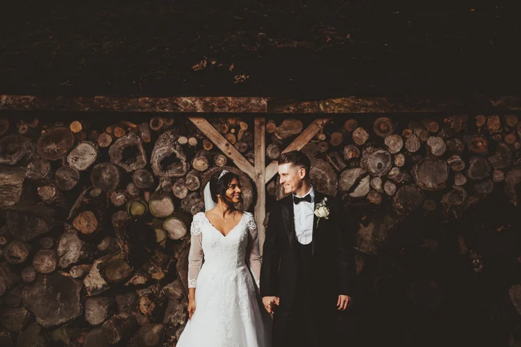 Melissa and Nick's December wedding at Northbrook Park, Farnham — photo 77 of 104