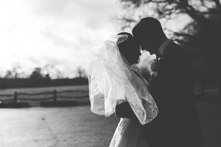 Melissa and Nick's December wedding at Northbrook Park, Farnham — photo 79 of 104