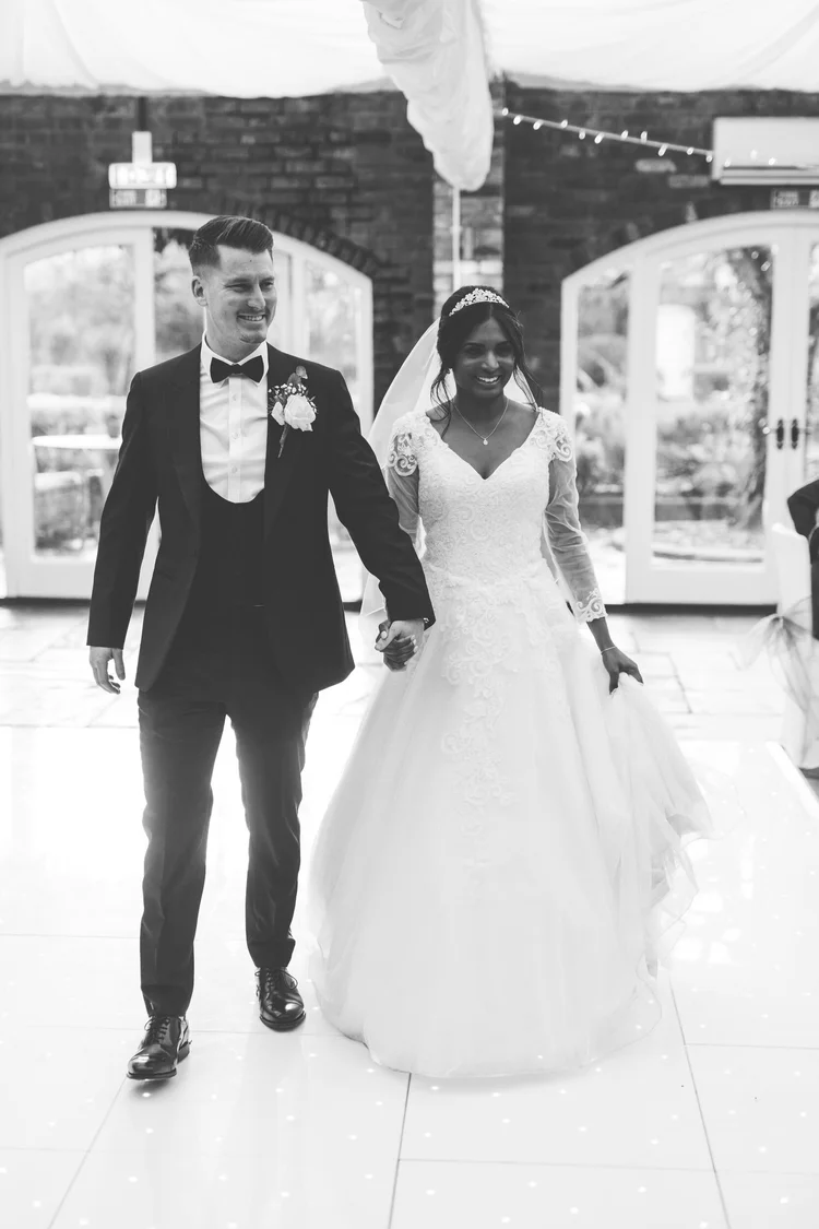 Melissa and Nick's December wedding at Northbrook Park, Farnham — photo 84 of 104