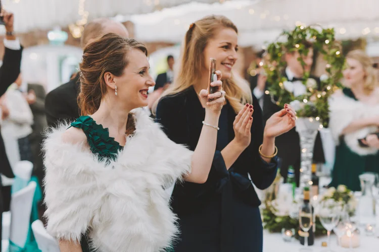 Melissa and Nick's December wedding at Northbrook Park, Farnham — photo 85 of 104