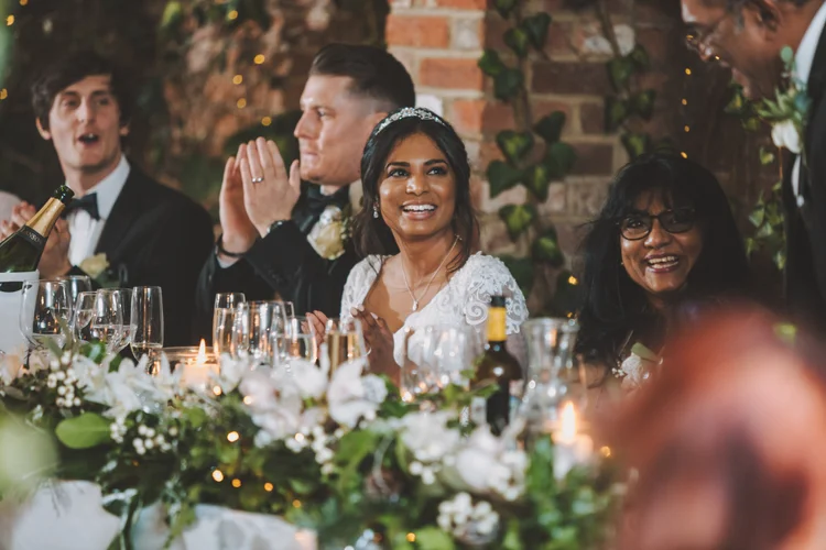 Melissa and Nick's December wedding at Northbrook Park, Farnham — photo 86 of 104