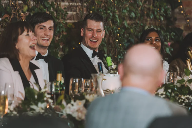 Melissa and Nick's December wedding at Northbrook Park, Farnham — photo 88 of 104