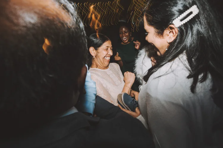 Melissa and Nick's December wedding at Northbrook Park, Farnham — photo 101 of 104