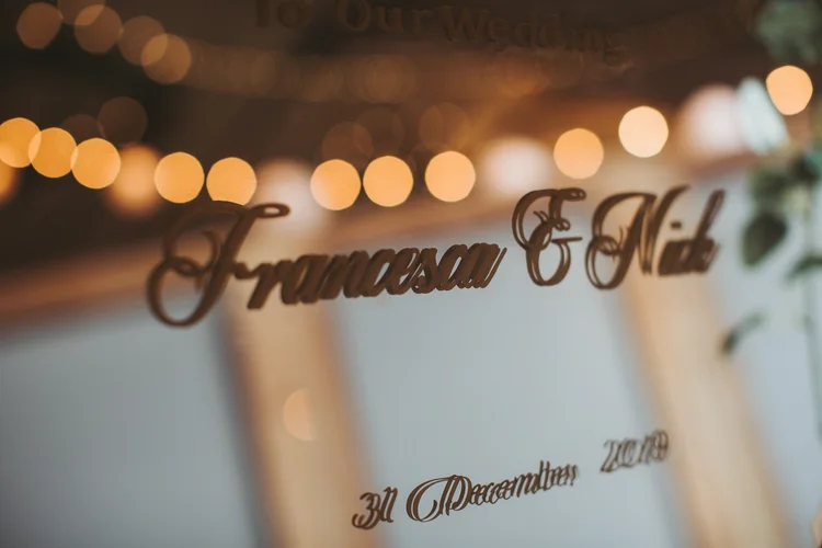Francesca and Nick's New Year's Eve wedding at Hornington Manor — photo 12 of 109