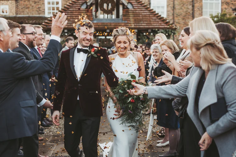 Francesca and Nick's New Year's Eve wedding at Hornington Manor — photo 58 of 109