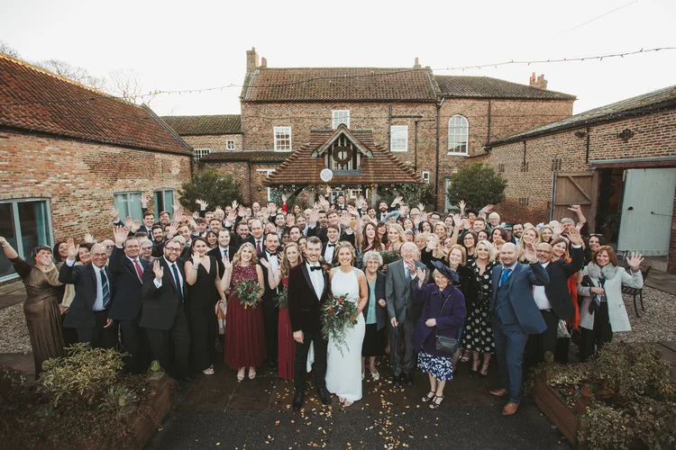 Francesca and Nick's New Year's Eve wedding at Hornington Manor — photo 60 of 109
