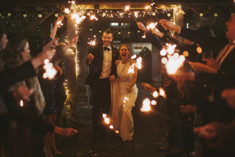 Francesca and Nick's New Year's Eve wedding at Hornington Manor — photo 101 of 109