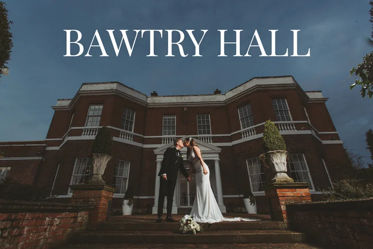 Beth and Fin's winter wedding at Bawtry Hall, Doncaster — photo 1 of 65