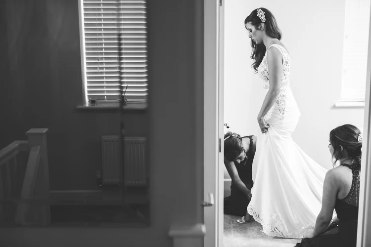 Beth and Fin's winter wedding at Bawtry Hall, Doncaster — photo 4 of 65