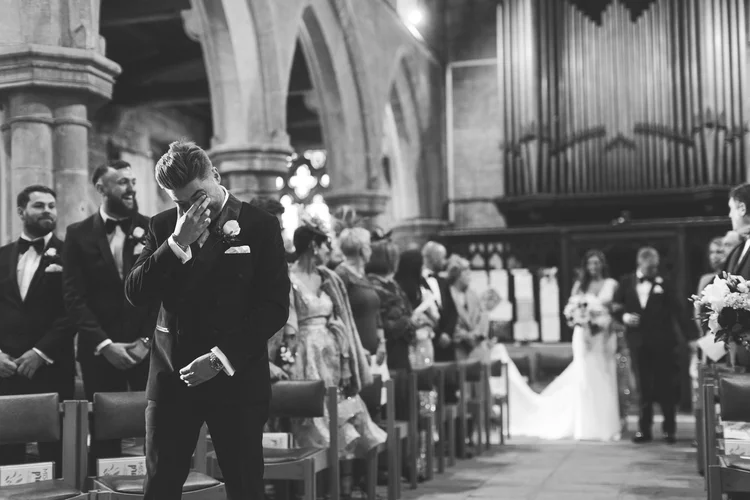 Beth and Fin's winter wedding at Bawtry Hall, Doncaster — photo 12 of 65