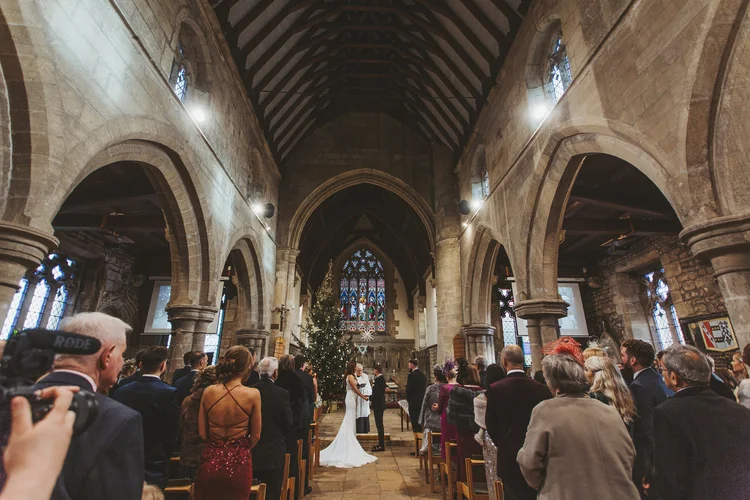 Beth and Fin's winter wedding at Bawtry Hall, Doncaster — photo 14 of 65
