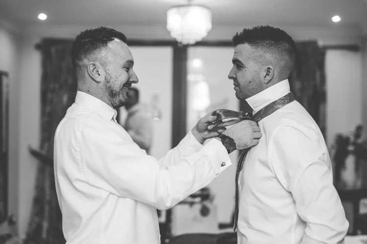 Charlotte and Simon's wedding at Swancar Farm, Nottinghamshire — photo 11 of 69
