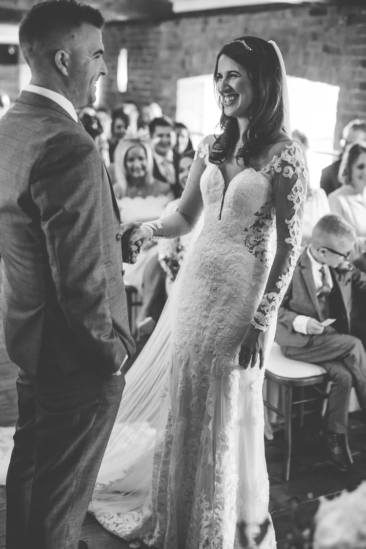 Charlotte and Simon's wedding at Swancar Farm, Nottinghamshire — photo 30 of 69
