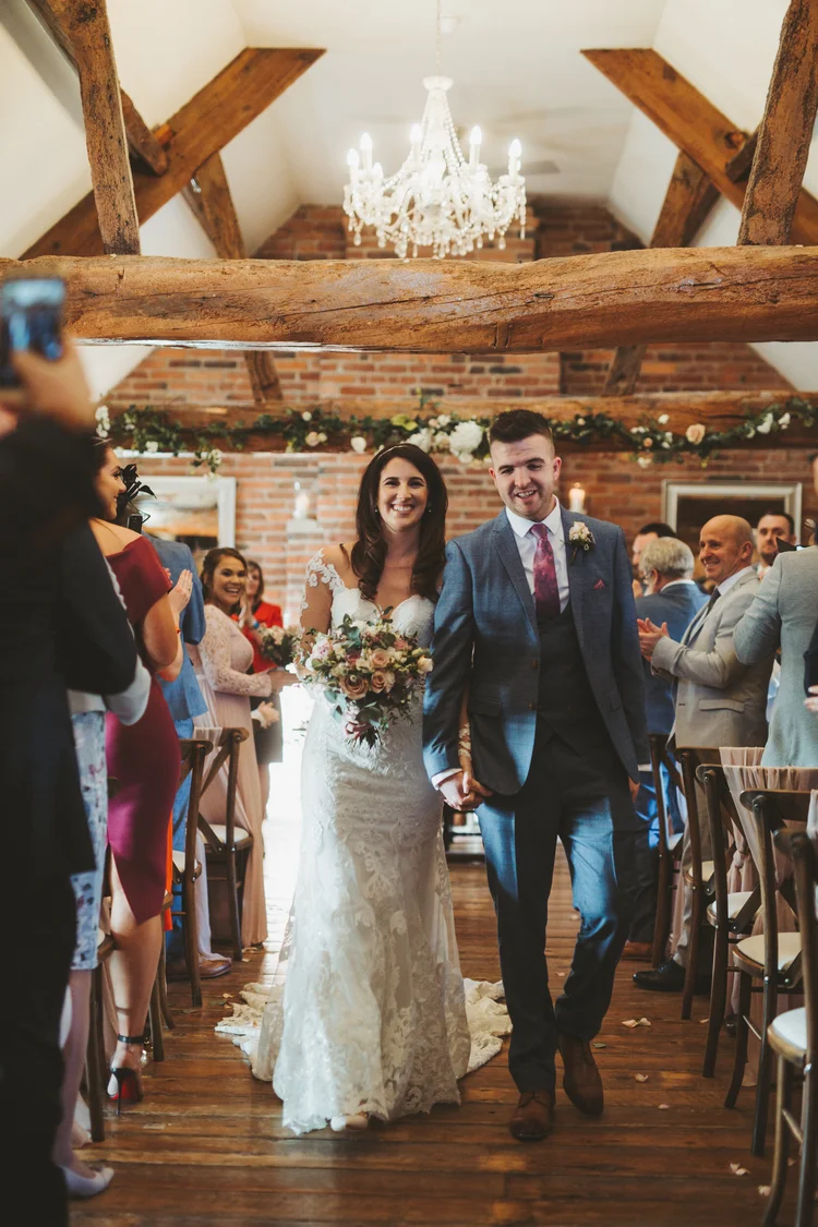 Charlotte and Simon's wedding at Swancar Farm, Nottinghamshire — photo 34 of 69