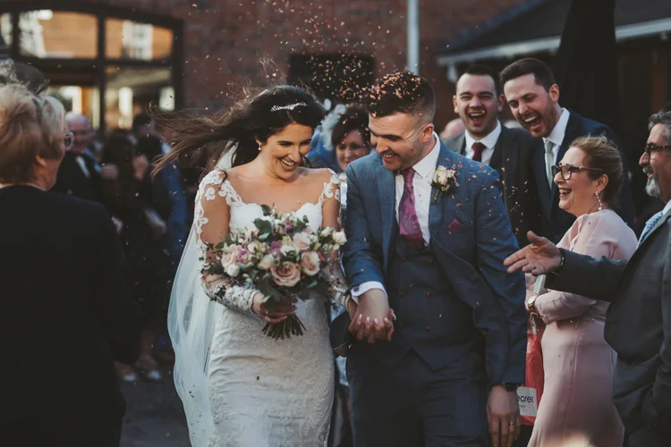 Charlotte and Simon's wedding at Swancar Farm, Nottinghamshire — photo 36 of 69