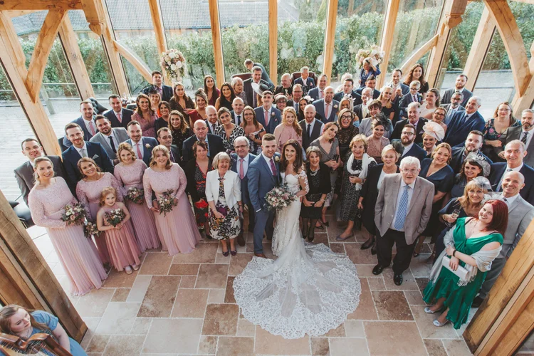 Charlotte and Simon's wedding at Swancar Farm, Nottinghamshire — photo 39 of 69