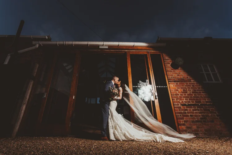 Charlotte and Simon's wedding at Swancar Farm, Nottinghamshire — photo 41 of 69