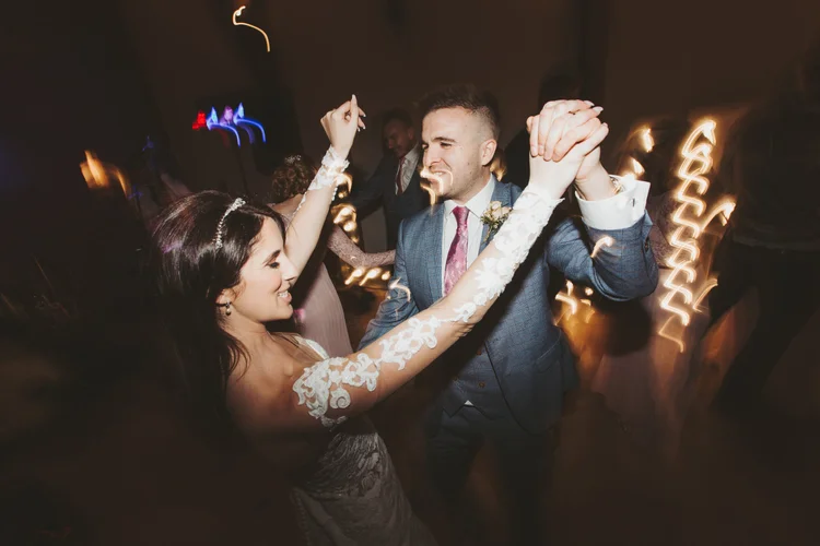 Charlotte and Simon's wedding at Swancar Farm, Nottinghamshire — photo 65 of 69