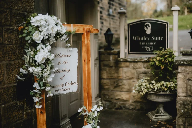 Chelsea and Connor's wedding at Whitley Hall, Sheffield — photo 3 of 80